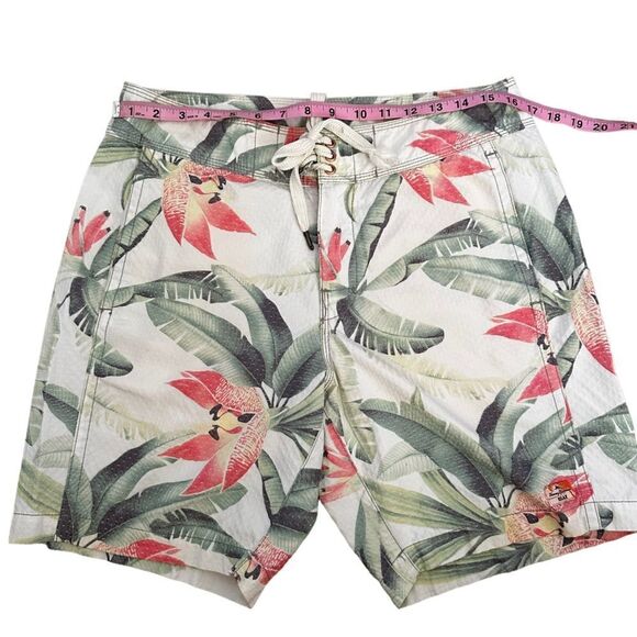 Tommy Bahama ~ Mens Relax Swim/Board shorts ~ Tropical print ~ pockets ~size 32 - Picture 10 of 11